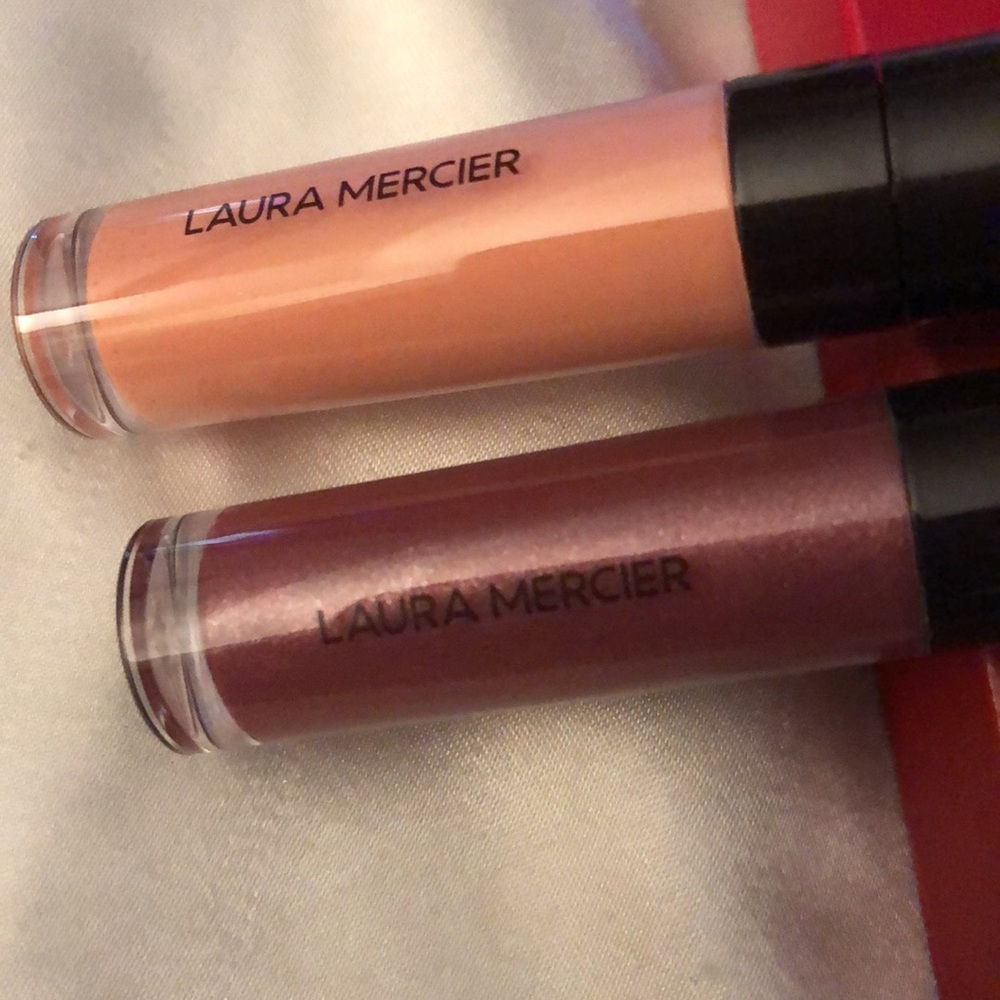 Laura Mercier Lip Glace Bouquet Duo Rose & Sugar Plum NIB Full Size 5.7ml Each - Picture 11 of 12